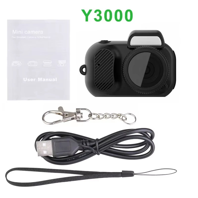 Mini Camera HD Video Audio Recorder Webcam Sport DV DVR Security Mini Cam Pocket Security Monitor Mini Camera with Key Chain