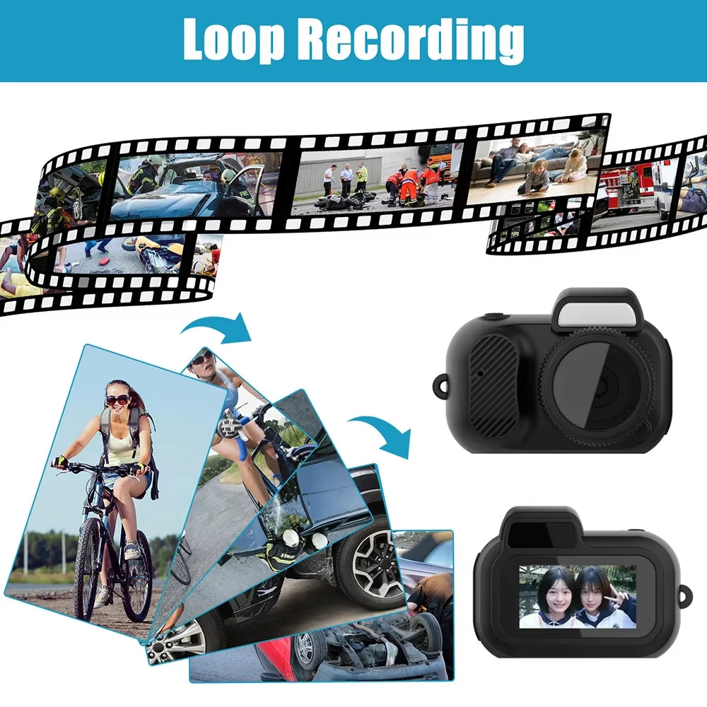 Mini Camera HD Video Audio Recorder Webcam Sport DV DVR Security Mini Cam Pocket Security Monitor Mini Camera with Key Chain